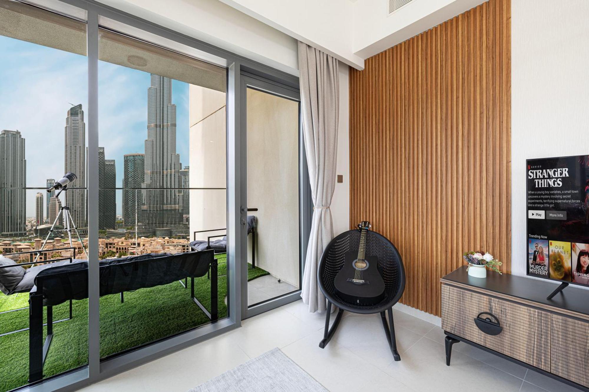 Appartamento 5 Minute Walk To The Fountains! Full Burj Khalifa View! 5-star Pool & Gym! *