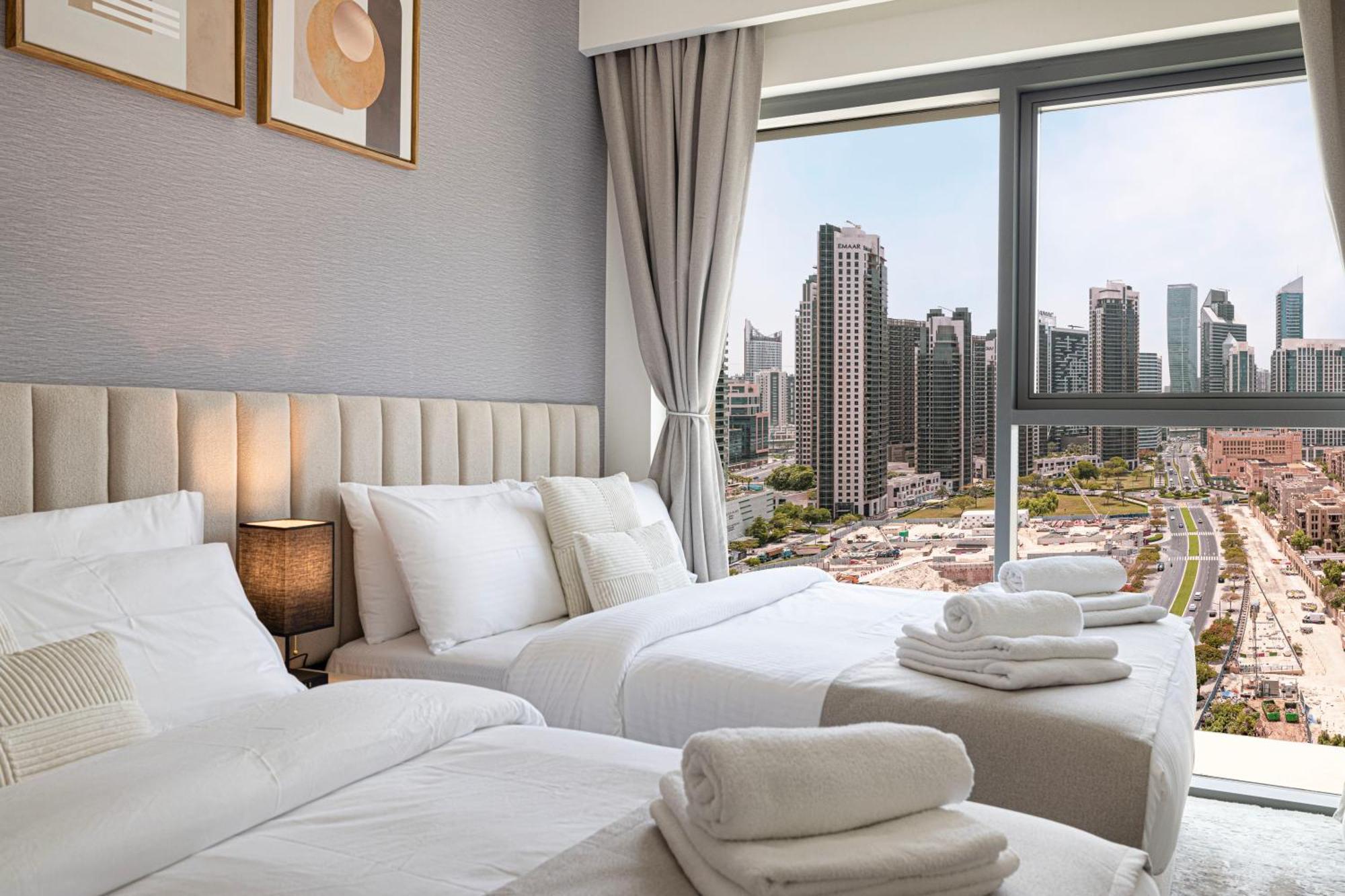 Appartamento 5 Minute Walk To The Fountains! Full Burj Khalifa View! 5-star Pool & Gym! Dubai