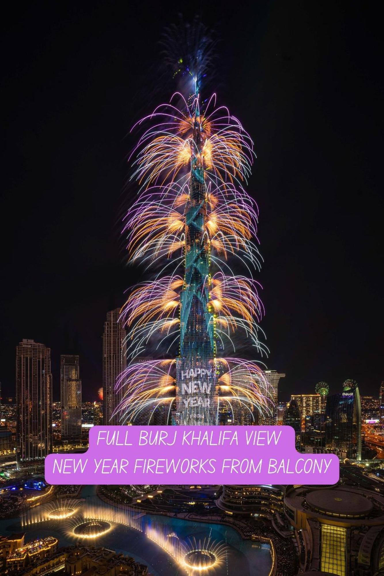 5 Minute Walk To The Fountains! Full Burj Khalifa View! 5-star Pool & Gym! *